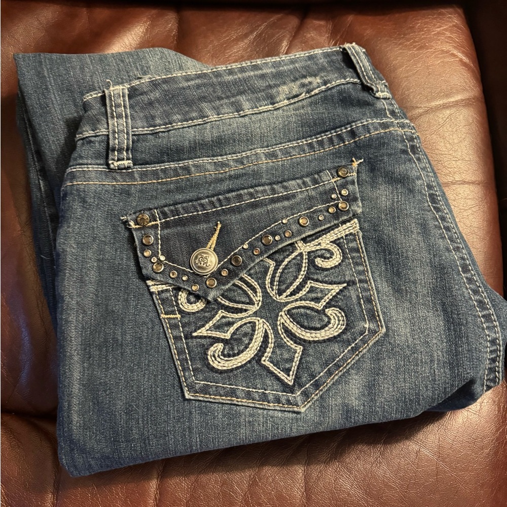 Wide leg denim